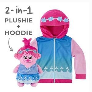 NWOT Trolls hoodie and doll